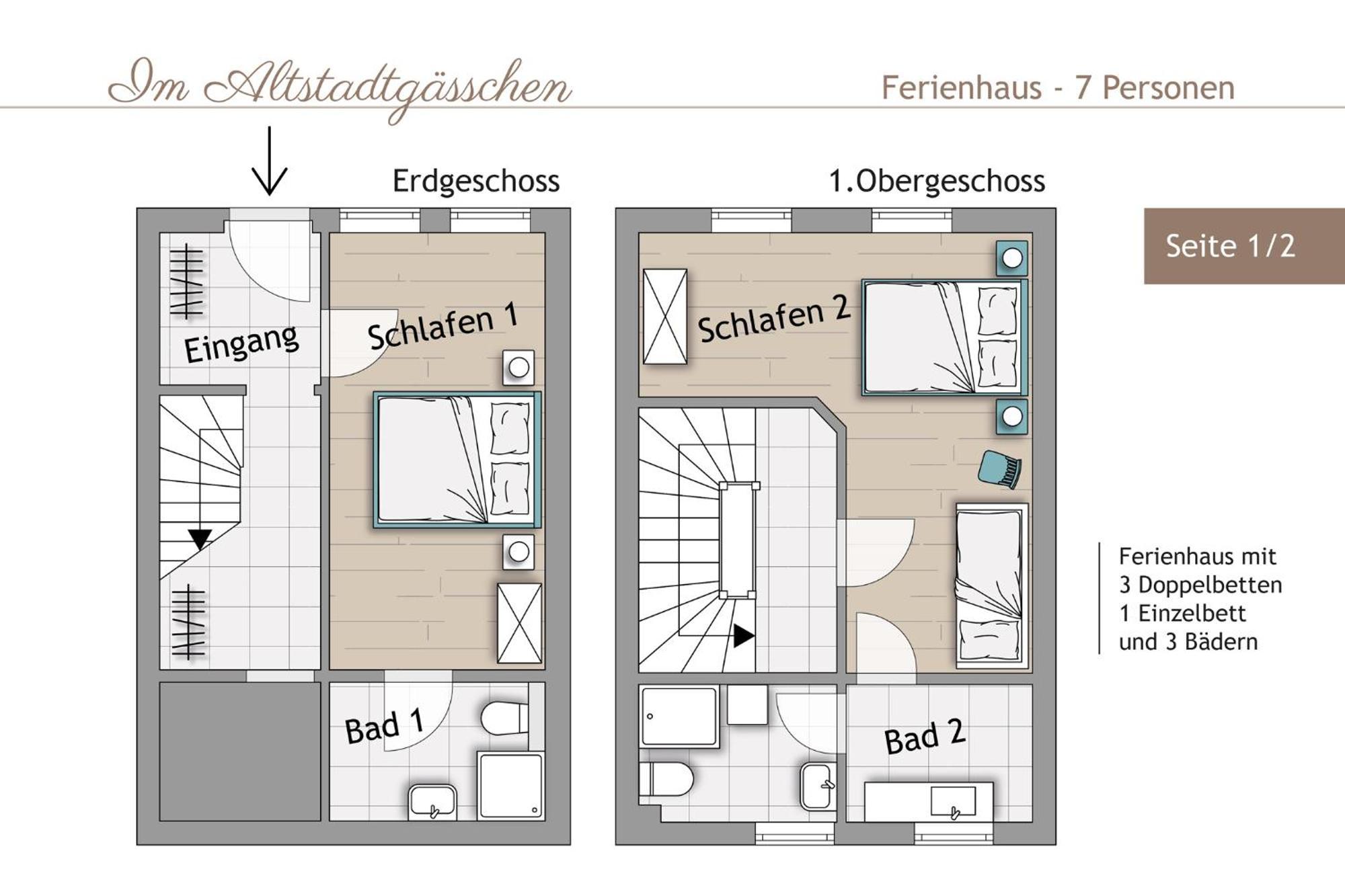 Ferienhaus Im Altstadtgaesschen Mit 3 Badezimmern 크베들린부르크 외부 사진